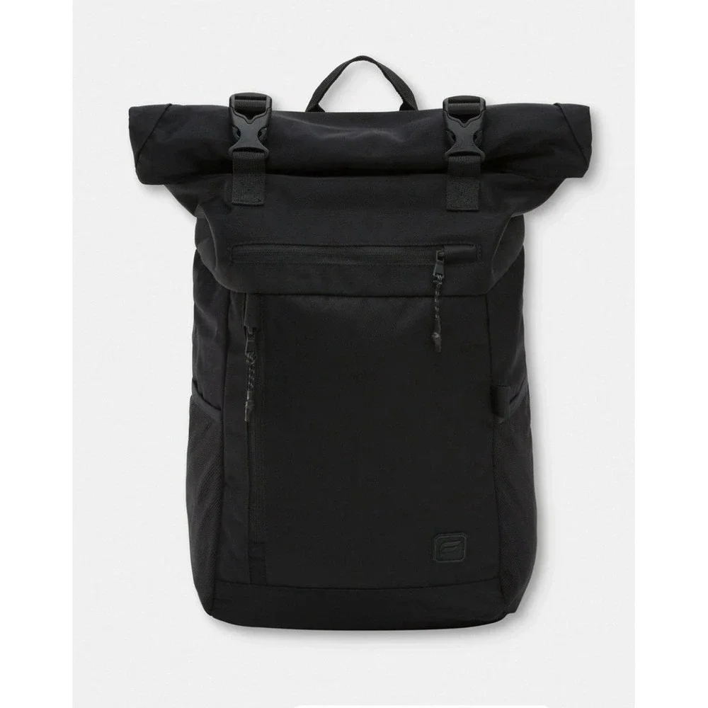 Fabletics Backpack The Only Backpack Black Roll Top Computer Sleeve Nylon